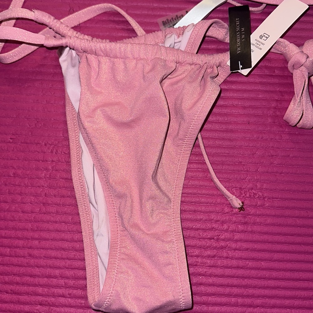 Vs swimsuit in pink glitter